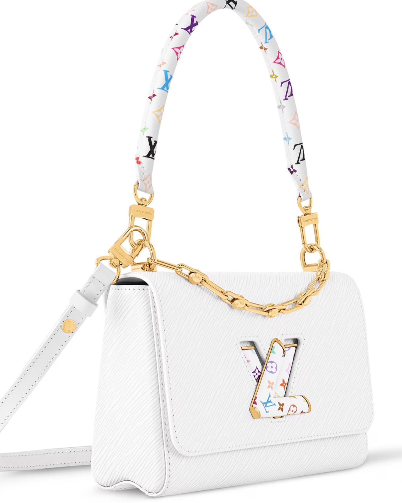 Túi xách Louis Vuitton LV x TM Twist MM Slim White 3
